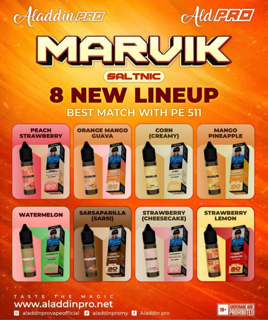 Marvik E-Liquid 15ml by Aladdin Pro PE 511