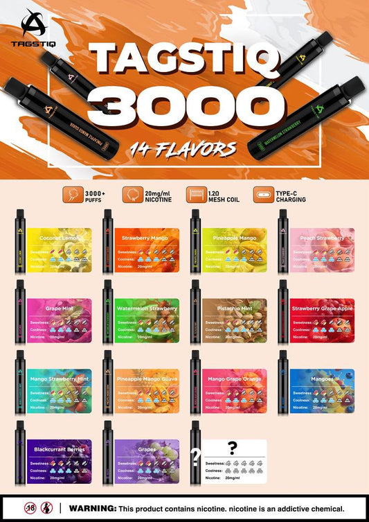 TAGSTIQ 3000 puffs