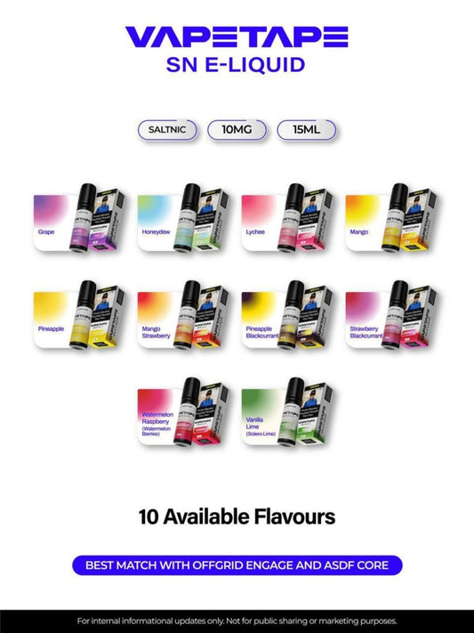 VAPETAPE SALTNIC E-LIQUID 15ML