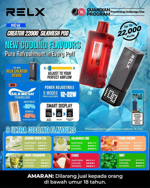 relx wecreate pod puffs E Cig Accessories :: E Cig Pod :: Authentic RELX Wecreate M-Cartridge Large  – 5ml Refillable Empty Pod (Compatible with Building Blocks 18000 puffs &  Building Blocks 35000 puffs Series) – Free main image 0