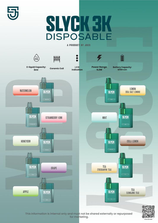 JUES Slyck 3000 Puffs Disposable Pod