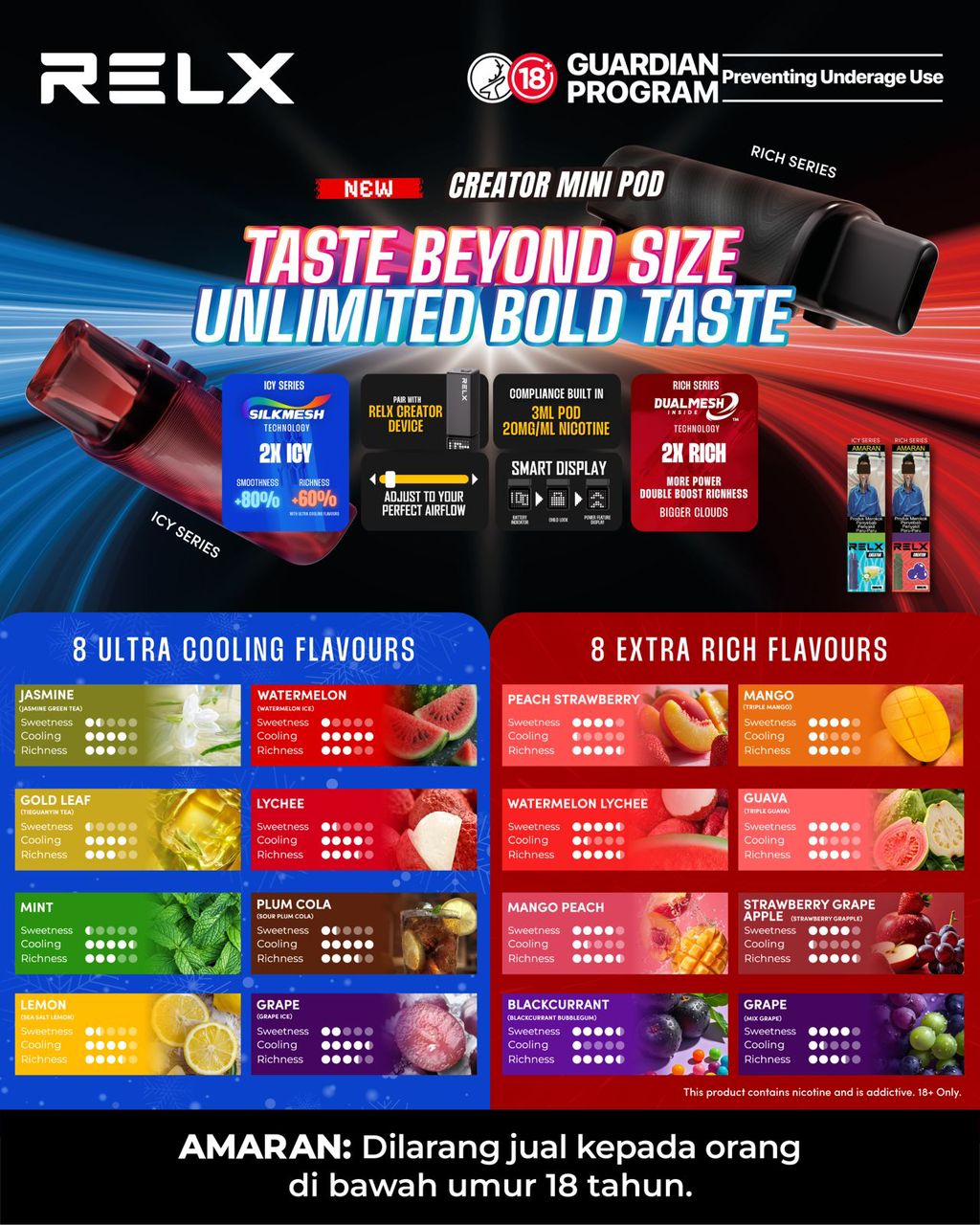 RELX Creator Mini Pod– VAPETAG Malaysia