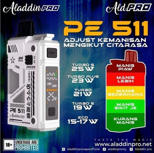 Marvik E-Liquid 15ml by Aladdin Pro PE 511